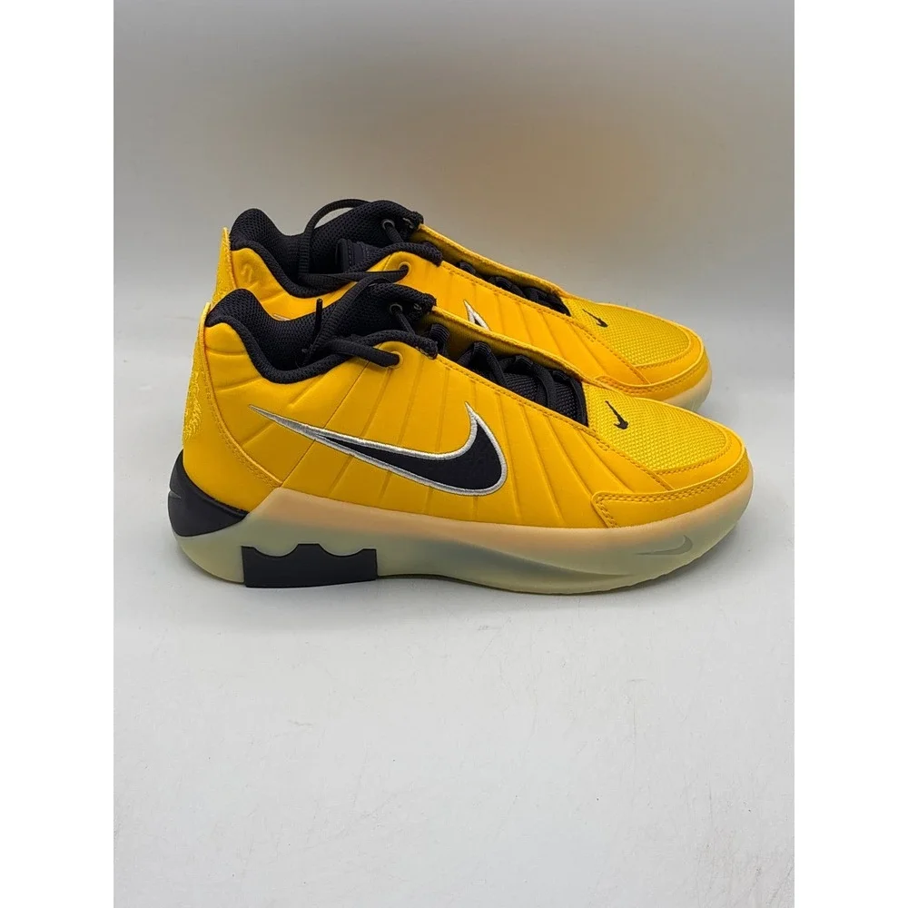 Nike LeBron Witness IX Shoes Kids Size 5Y Amarillo Cave Purple Basketball HV2270